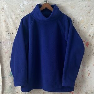 Gap Arctic Fleece 90s Style Retro Fleece Purple Mock Neck